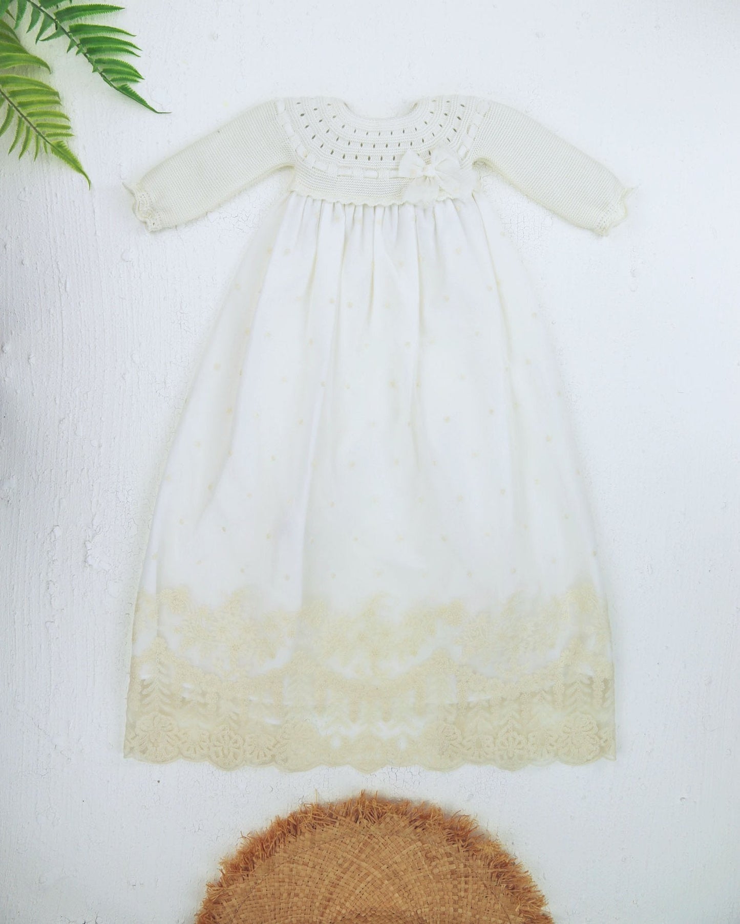 conjunto crudo bautizo para bebe