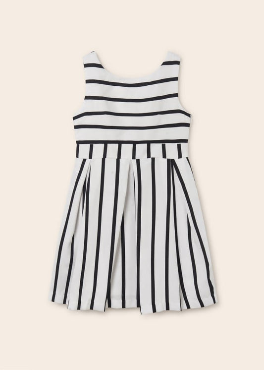 vestido con estampado de rayas para chica