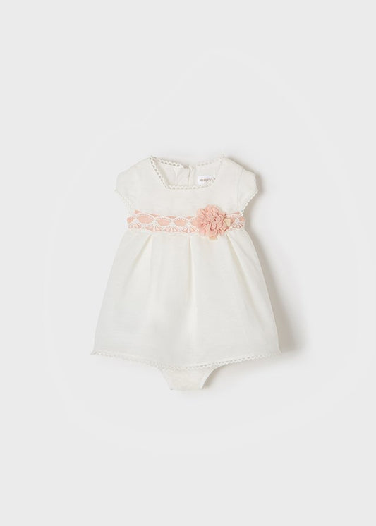 vestido lino de vestir para recién nacida