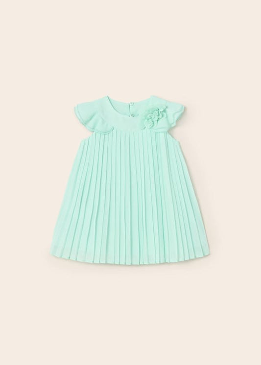 vestido gasa color agua