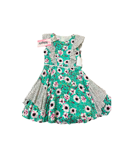 Vestido jade floreado olanes