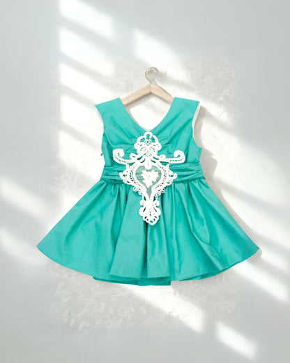 vestido verde esmeralda