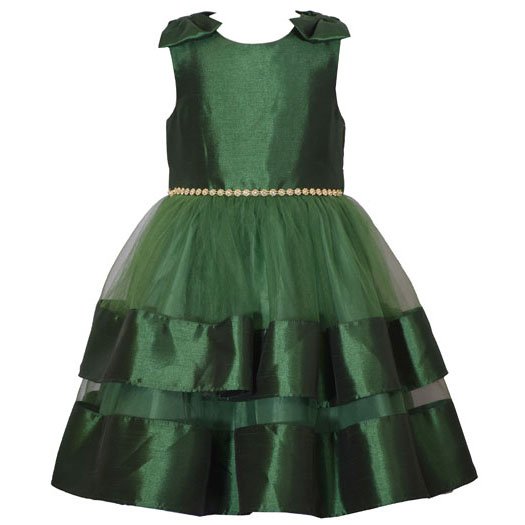 vestido saten verde