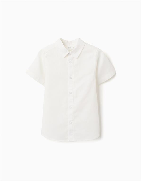 Camisa blanca de lino