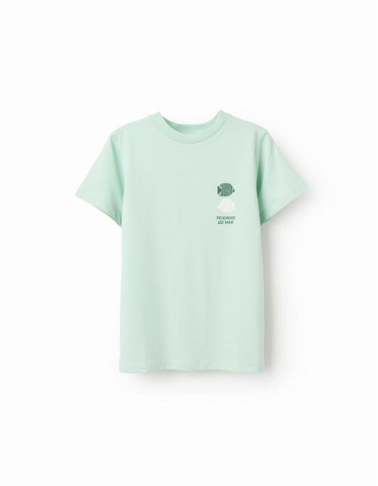 Camiseta verde claro, zippy