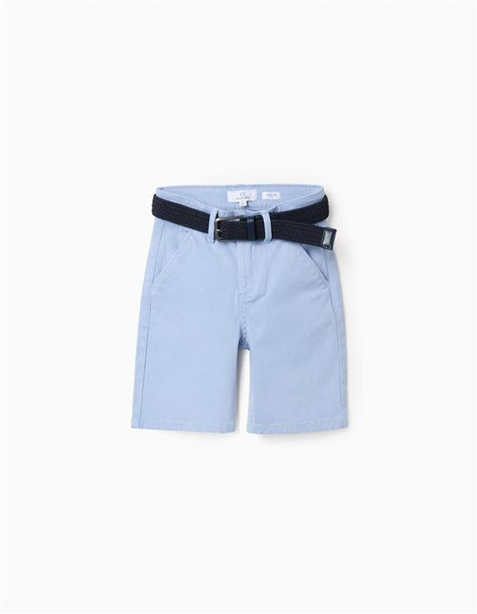 Short corte chino  azul cielo + cinto