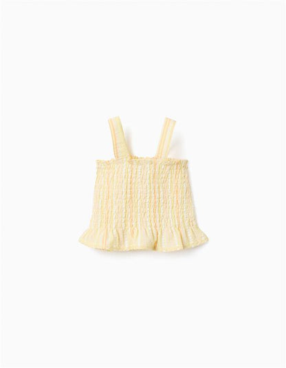 Set blusa tirantes + Pantalón light yellow