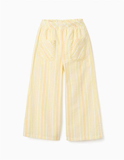 Set blusa tirantes + Pantalón light yellow